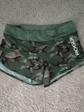 Rogue Women's Green Camo Athletic Shorts - Size M